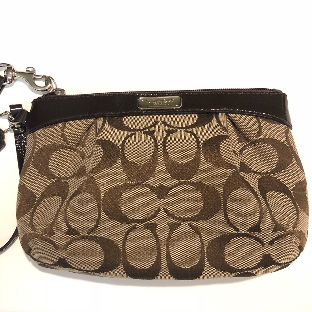 Small signature Coach wristlet.